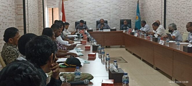 
 RDP antara Pemda dan DPRD Teluk Bintuni, Rabu.