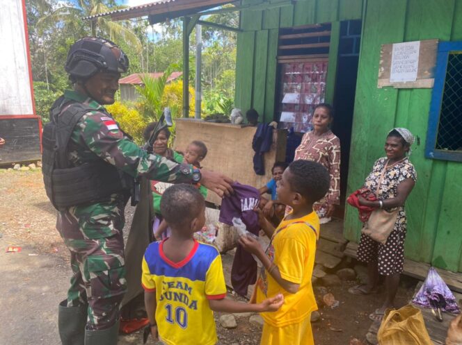 
 Satgas Pamtas RI-PNG Yonif 143/TWEJ Siap Sinergi demi Kualitas Pendidikan di Keerom