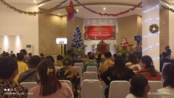 
 Perayaan Natal Bersama Pemda, TNI-Polri Dan Masyarakat Teluk Bintuni Di Aula Andriano Ananta
