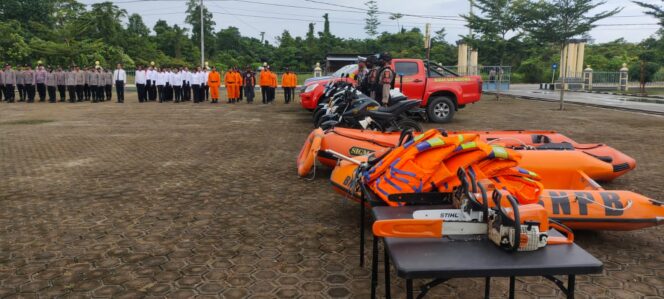 
 Polres Teluk Bintuni Gelar Apel Kesiap Siagaan Antisipasi Bencana Alam
