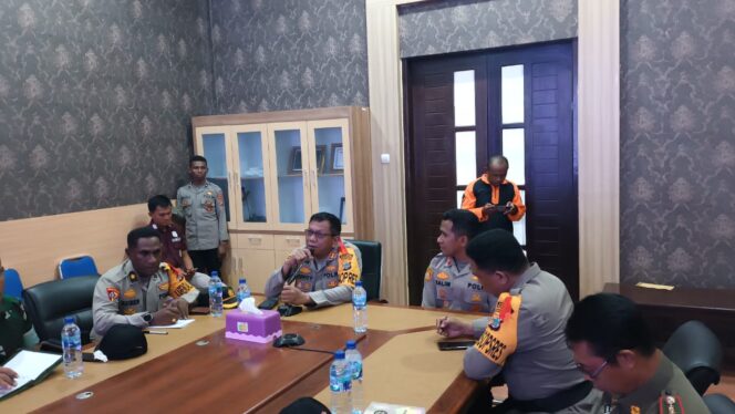 
 Kapolres Pimpin Rapat Lintas Sektoral Operasi Ketupat Mansinam 2023