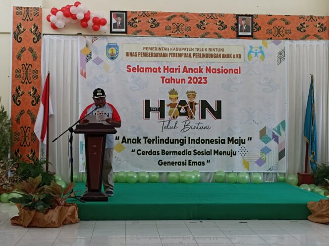 
 Semarak HAN Wabup Matret Kokop ; Anak-anak Gunakan Media Sosial Dengan Bijak