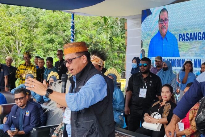 
 Alimudin Baedu tegaskan pasangan DAMAI akan tegak lurus bersama partai koalisi demi kemenangan di Pilkada Teluk Bintuni 2024.