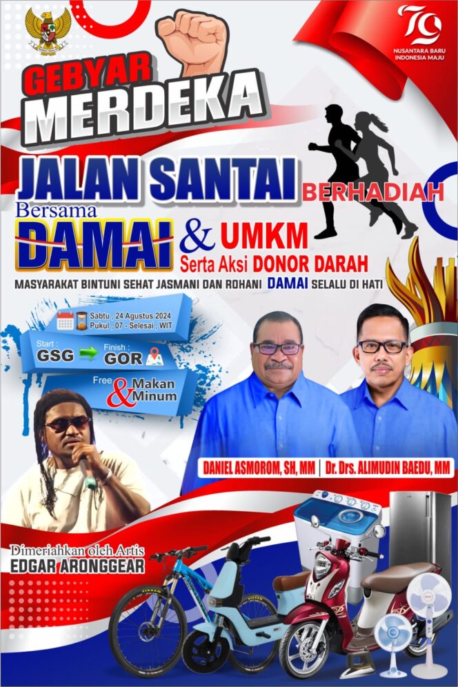 
 Yuk! Jalan Santai Bersama DAMAI, Bisa Dapat Sepeda Motor