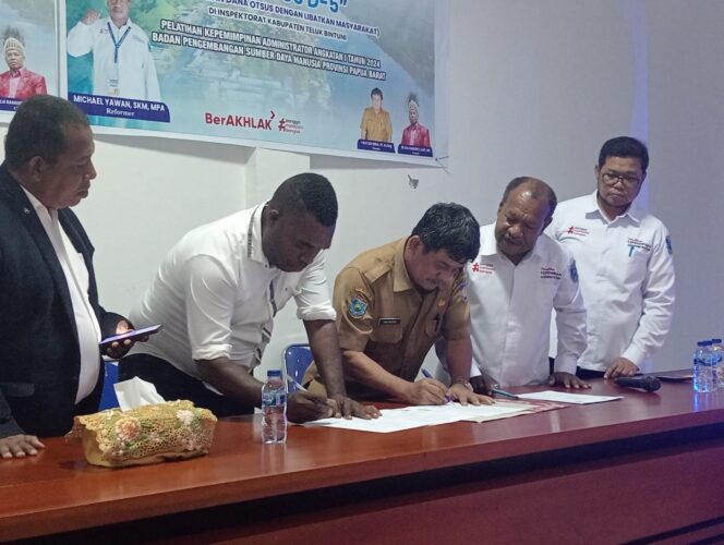 
 Forapelo dan Inspektorat Teluk Bintuni teken kerja sama di bidang pengawasan Dana Otsus