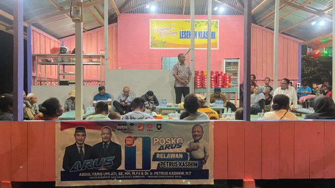 
 Silaturahmi dengan Warga Klasari, Kaka Pit: ARUS Adalah OAP yang Nasionalis