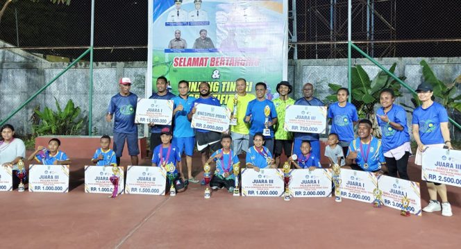 
 Wondama Sabet Medali Terbanyak di Turnamen Tenis Piala Gubernur Cup Papua Barat 2026