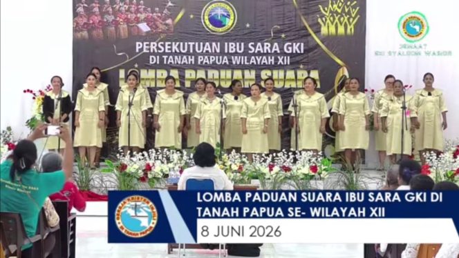 
 Persekutuan Ibu Sara Klasis GKI Teluk Bintuni Raih Juara 1 Lomba Paduan Suara