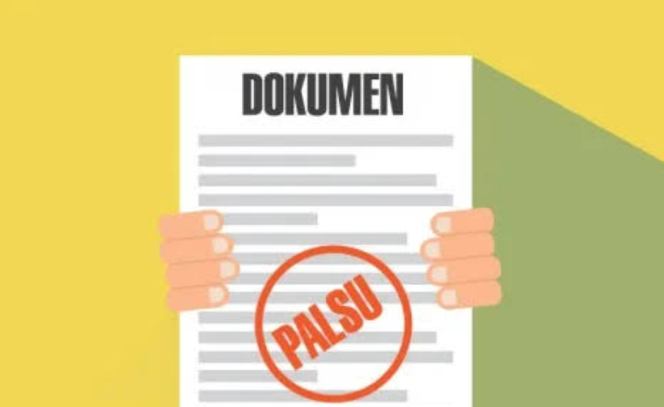 
 Ilustrasi pemalsuan dokumen