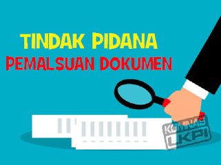 Ilustrasi tindak pidana pemalsuan dokumen