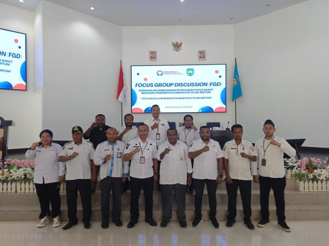 
 Ombudsman Perwakilan Provinsi Papua Barat dalam gelaran FGD masalah air bersih di Kabupaten Teluk Bintuni. 
