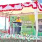 Bupati Anisto saat memberikan sambutan di acara Ground Breaking Pelabuhan Babo, Rabu (5/8/2026)
