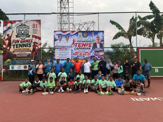 
 Pelti Papua Barat Sukses gelar pertandingan tenis di Manokwari, peringati Hut RI ke 81